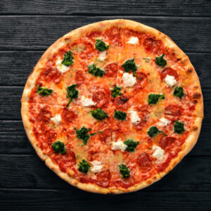 Pizza spinazie gorgonzola